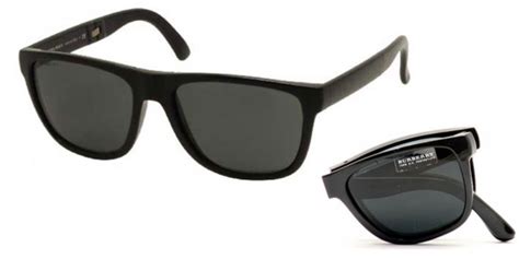 Burberry Folding Sunglasses B 4106 3001/87 Black Frame 56